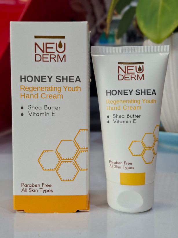 کرم دست نئودرم هانی شی honey shea حجم ۵۰ میل