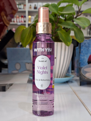 بادی اسپلش ویت یو رایحه violet nights حجم ۱۵۰ میل